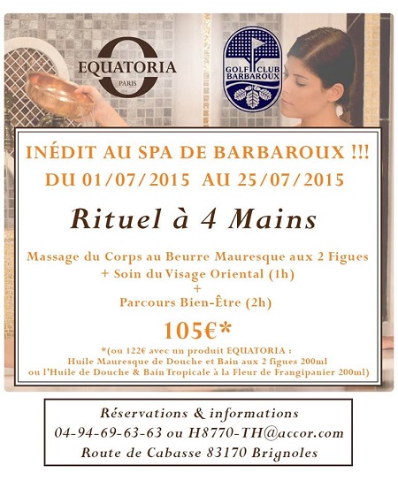 Spa: Inédit au Spa de Barbaroux, Rituel à 4 mains