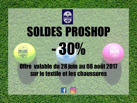 Soldes Proshop Eté 2017