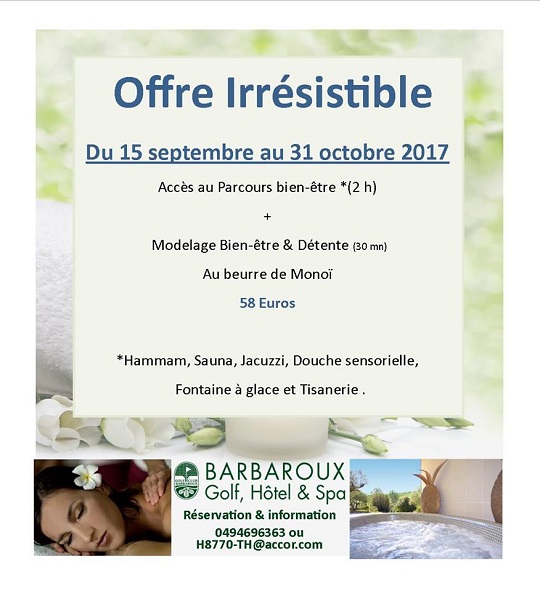 SPA "Offre Irrésistible"