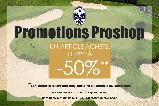 Promotion Proshop septembre 2017