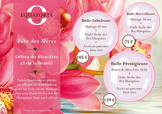 Spa "Offre Fête des mères 2018"