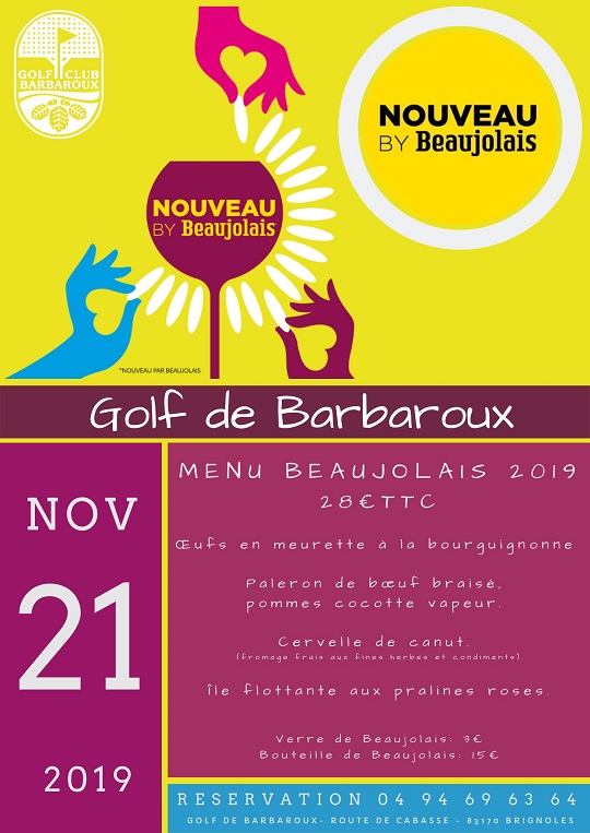 Menu Beaujolais 2019