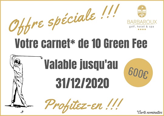 Offre spéciale Golf!!